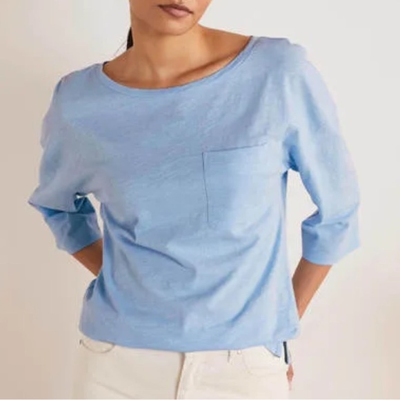 Boden Tops - Boden The Cotton Boxy Boatneck Tee S